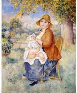 Pierre-Auguste Renoir, Mutter und Kind, Mutterschaft (La Mère et l'Enfant, Maternité). 1886