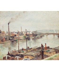 Camille Pissarro, Der Hafen von Rouen. 1883
