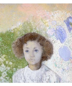Odilon Redon, Porträt von Geneviève de Gonet als Kind. 1907