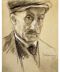 Max Liebermann, Selbstbildnis. 1923