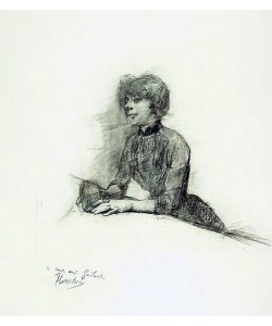Henri de Toulouse-Lautrec, Sitzende Frau. Um 1887