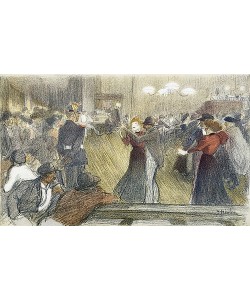 Théophile-Alexandre Steinlen, Bal de Barrière. Aus: L'Estampe Moderne. 1897-99