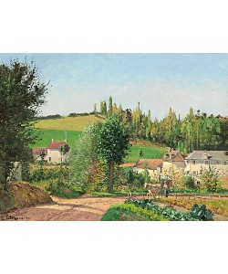 Camille Pissarro, Kleines Dorf nahe Pontoise (Hameau aux Environs de Pontoise). 1872