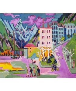 Ernst Ludwig Kirchner, Bahnhof Davos. 1925