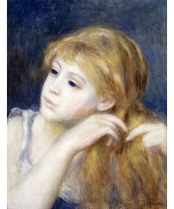 Pierre-Auguste Renoir, Kopf eines jungen Mädchens (Tête de Jeune Fille). 1890