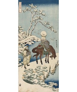Katsushika Hokusai, Der chinesische Dichter Su Dongpo. Aus der Serie 'Ein wahrer Spiegel chinesischer und japanischer Verse'. 1833-34