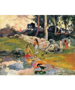Paul Gauguin, Frauen an einem Flussufer (Femmes au bord de la rivière). 1891-93