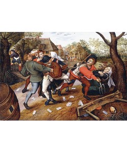 Pieter BRUEGHEL DER Jüngere, Streitende Bauern. 1619
