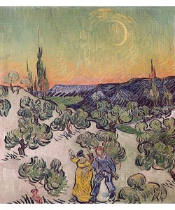 Vincent van Gogh, Landschaft im Mondlicht. 1889