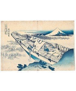 Katsushika Hokusai, Joshu Ushibori, Provinz Hitachi. Aus der Serie '36 Ansichten des Berges Fuji'. Um 1830-32