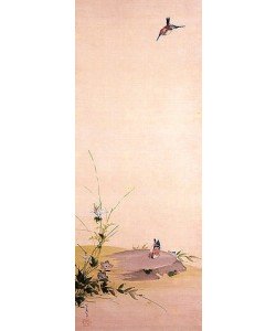 Katsushika Hokusai, Spatzen und Gräser.