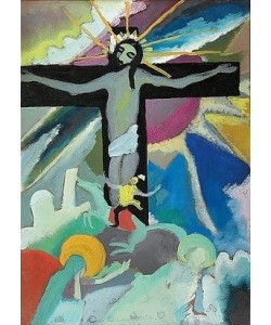 Wassily Kandinsky, Gekreuzigter Christus. Murnau, 1911