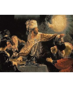 Rembrandt van Rijn, Das Gastmahl des Belsazar. Um 1636-38