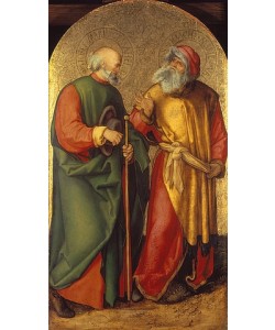 Albrecht Dürer, Jabach-Altar (linker Innenflügel): Die hll. Joseph und Joachim.