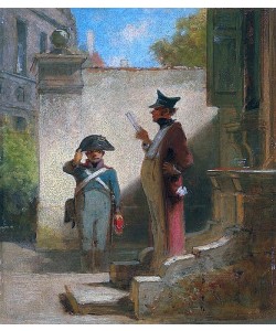Carl Spitzweg, Der Platzkommandant. 1848-50