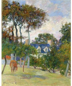 Paul Gauguin, Das weiße Haus (La maison blache). 1885