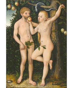 LUCAS CRANACH Der Ältere, Adam und Eva. Um 1538