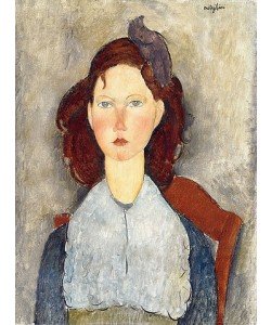 Amadeo Modigliani, Sitzendes Mädchen (Fillette assise). 1918