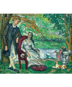 Paul Cézanne, Die Unterhaltung (La Conversation). 1872-73