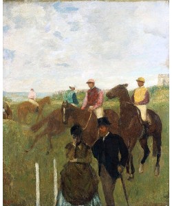 Edgar Degas, Jockeys auf der Rennbahn (Aux Course, Les Jockeys).