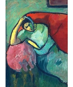 Alexej von Jawlensky, Sitzende Frau. 1909.