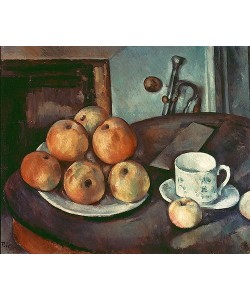 Paul Cézanne, Stillleben mit Äpfeln und Tasse. 1890/94