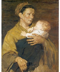 Max Liebermann, Mutter und Kind. 1878