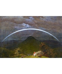 Caspar David Friedrich, Gebirgslandschaft mit Regenbogen. 1809/10