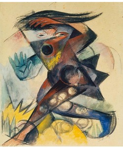 Franz Marc, Caliban. Figurine für Shakespeares Sturm. 1914