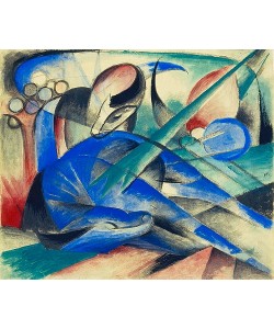 Franz Marc, Träumendes Pferd. 1913