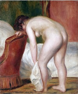 Pierre-Auguste Renoir, Sich abtrocknende Frau (Femme nue s'essuyant). Um 1909
