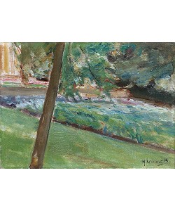 Max Liebermann, Kohlfeld im Wannseegarten nach Nordwesten. 1918