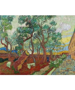 Vincent van Gogh, Der Garten des Hospitals von Saint Rémy. (Le parc de l'hôpital, à Saint-Rémy). 1889