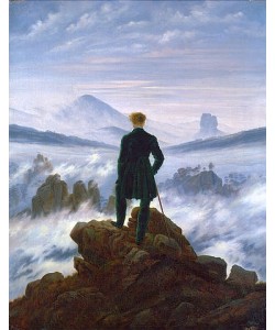 Caspar David Friedrich, Der Wanderer über dem Nebelmeer. Um 1818