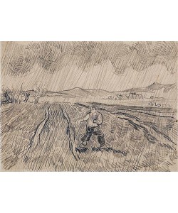 Vincent van Gogh, La pluie. Sämann im Regen. 1890