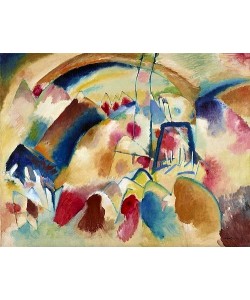 Wassily Kandinsky, Landschaft mit Kirche (Landschaft mit roten Flecken I). 1913