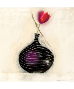 Marilyn Robertson, TULPE IN SCHWARZER VASE I