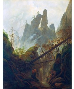 Caspar David Friedrich, Felsenschlucht. 1822/23