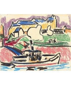Ernst Ludwig Kirchner, Flussdampfer. 1910
