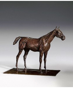 Edgar Degas, Stehendes Pferd (Cheval arrêté). Guss nach einem Wachsmodel von ca. 1865-81