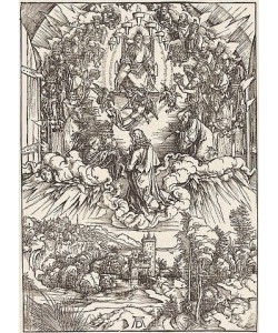 Albrecht Dürer, Johannes vor Gottvater und den Ältesten, aus der Folge der Apokalypse. 1496