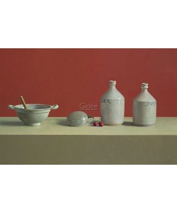 Henk Helmantel, Still life with Japanese soy bottles