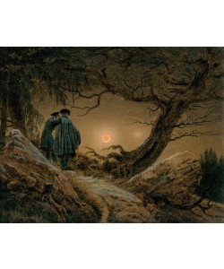 Caspar David Friedrich, ZWEI MÄNNER IN BETRACHTUNG DES MONDES