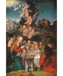 LUCAS CRANACH Der Ältere, Geburt Christi.