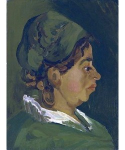 Vincent van Gogh, Kopr einer Bäuerin: Rechtes Profil. 1884.