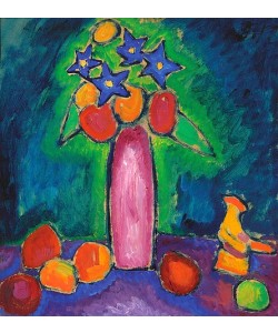 Alexej von Jawlensky, Stilleben mit Gockel. 1910