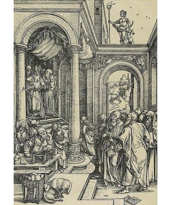 Albrecht Dürer, Marienleben: Der Tempelgang Marias. Um 1504/05.