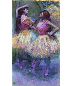 Edgar Degas, Zwei Tänzerinnen bevor sie auf die Bühne gehen (Avant l'entrée en scène). Um 1888