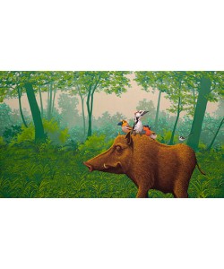 Oostland, Zwijn in bos