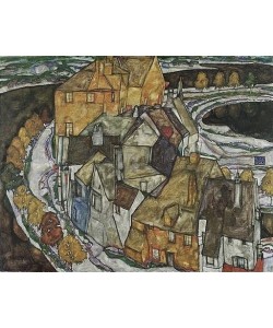 Egon Schiele, Der Häuserbogen II. (Inselstadt). 1915